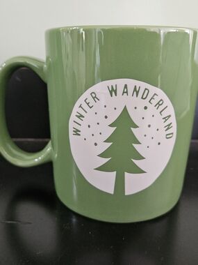 Life Is Good Green Winter Wanderland Ceramic Mug